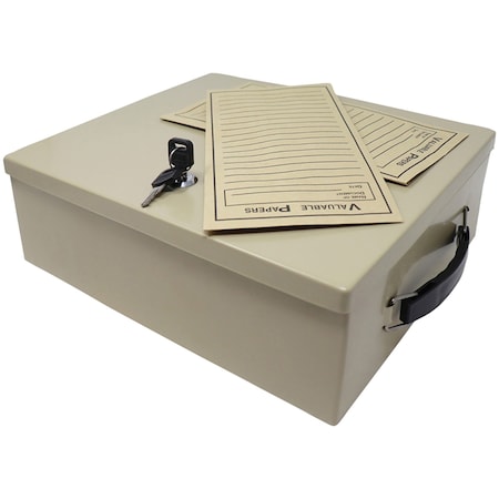 Nadex Coins Fire-Retardant Security Box with Keyed Lock NCS8-2010